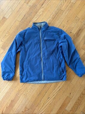 MK (Mountain Khaki) Men’s Blue Insulated LW Zip Puffer Jacket- Reversible